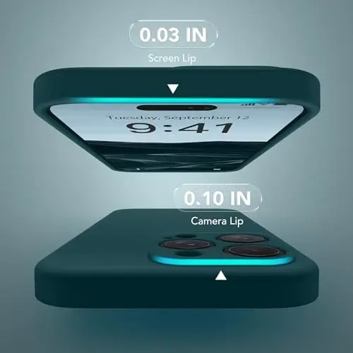 SuydanBox Magnetic for iPhone 16 Pro Case, Compatible with MagSafe, [Full Camera Protection][Screen Protector] Silicone Shockproof Protective Phone Case for iPhone 16 Pro 6.3