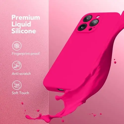 SuydanBox Magnetic for iPhone 16 Pro Case, Compatible with MagSafe, [Full Camera Protection][Screen Protector] Silicone Shockproof Protective Phone Case for iPhone 16 Pro 6.3