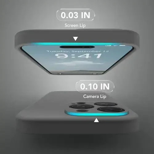 SuydanBox Magnetic for iPhone 16 Pro Case, Compatible with MagSafe, [Full Camera Protection][Screen Protector] Silicone Shockproof Protective Phone Case for iPhone 16 Pro 6.3