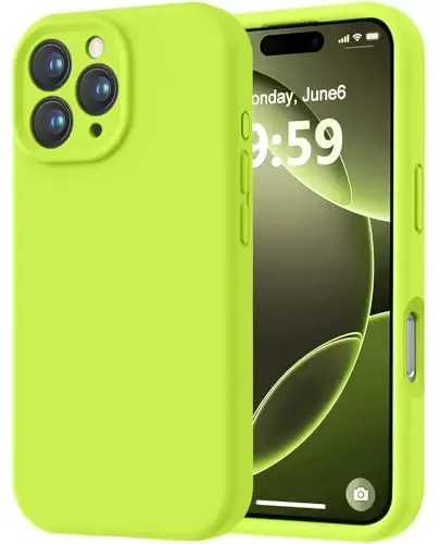 LOVE 3000 Designed for iPhone 16 Pro Case, Premium Silicone with [Soft Anti-Scratch Microfiber Lining] Shockproof Protective Phone Case for Men Women Girls 6.3