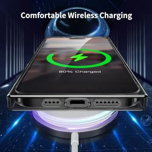 iPhone 16 Pro için Tzomsze Kılıfı Şeffaf Kılıf, Kameralı Koruma ve Güçlendirilmiş Köşeler TPU İnce Darbeye Dayanıklı Kılıf Kadın Kız Çocuk 6.3 inç-Şeffaf Siyah - 5