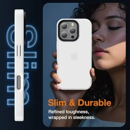 Yriklso for iPhone 16 Pro Phone Case, Shockproof for iPhone 16 Pro Case, Military Grade Drop Protection, Protective Hard Back Slim Translucent Case for iPhone 16 Pro 6.3