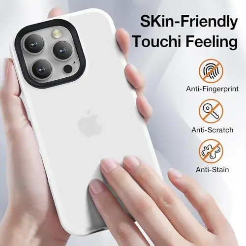 Yriklso for iPhone 16 Pro Phone Case, Shockproof for iPhone 16 Pro Case, Military Grade Drop Protection, Protective Hard Back Slim Translucent Case for iPhone 16 Pro 6.3