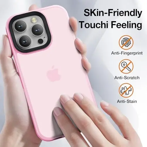 Yriklso for iPhone 16 Pro Phone Case, Shockproof for iPhone 16 Pro Case, Military Grade Drop Protection, Protective Hard Back Slim Translucent Case for iPhone 16 Pro 6.3