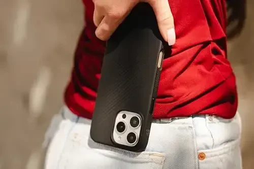 ZAGG Luxe Snap Case for iPhone 16 Pro - MagSafe Wireless Charging, 10ft Drop Protection, Eco-Friendly, Graphene Reinforced, Ripple Design, Black - 7