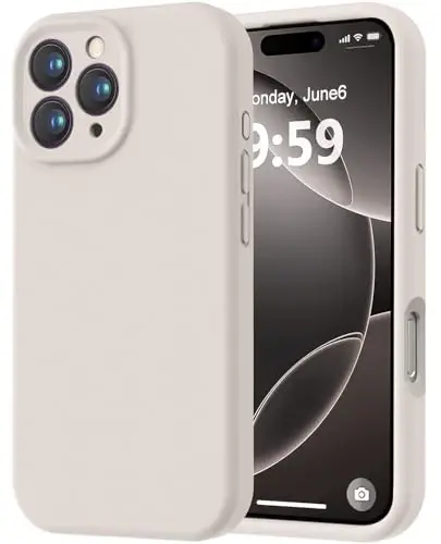 LOVE 3000 Designed for iPhone 16 Pro Case, Premium Silicone with [Soft Anti-Scratch Microfiber Lining] Shockproof Protective Phone Case for Men Women Girls 6.3