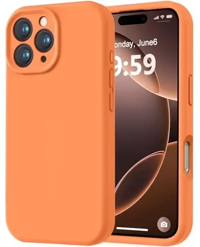 LOVE 3000 Designed for iPhone 16 Pro Case, Premium Silicone with [Soft Anti-Scratch Microfiber Lining] Shockproof Protective Phone Case for Men Women Girls 6.3