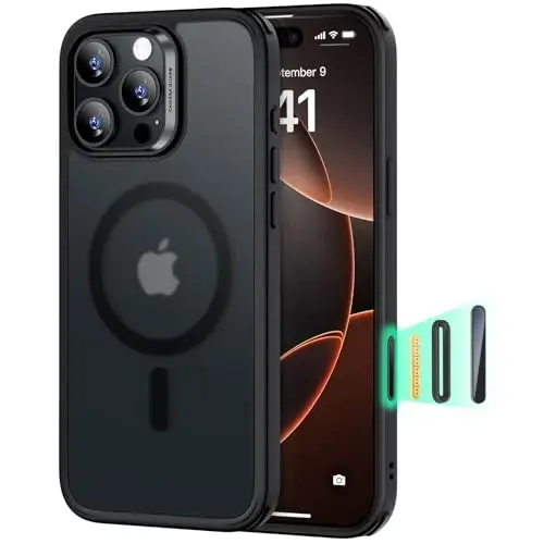ESR for iPhone 16 Pro Case for MagSafe, Camera Control, Frosted Black | Ultra Slim, 3X Military-Grade Drop Protection, Magnetic Phone Case, Impact Absorbing, Resists Scratches 