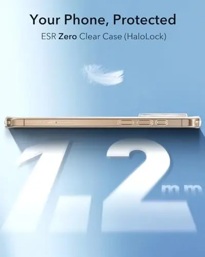 ESR for iPhone 16 Pro Case, Compatible with MagSafe, Camera Protection, Shockproof Thin Cover, Resists Yellowing and Scratches, Magnetic Phone Case for iPhone 16 Pro, Zero Series, Desert Titanium Ring - 2