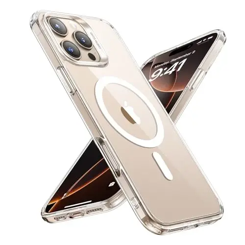 ESR for iPhone 16 Pro Case, Compatible with MagSafe, Shockproof Military-Grade Protection, Magnetic Phone Case for iPhone 16 Pro 6.3 inch, Clear - 6