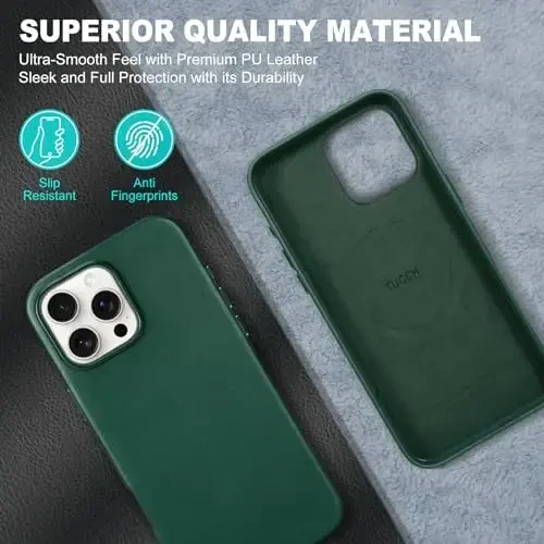 TUCCH PU Leather Case for iPhone 16 Pro Max (6.9