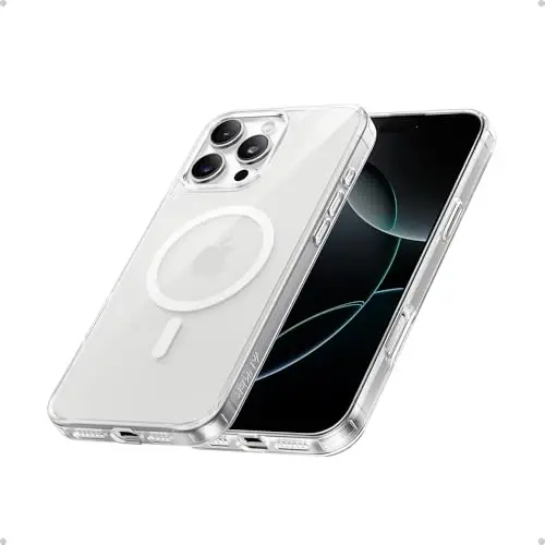 Anker MagGo Clear Magnetic Phone Case for iPhone 16 Pro Max, Ultra-Slim and Durable Protective Cover, Compatible with MagSafe, Clear Case Exclusively Designed for iPhone 16 Pro Max - 1