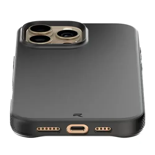 REBEL Air Case for iPhone 16 Pro Max [Air² Series] Strong MagSafe Compatible, Grippy Sides, Slim & Lightweight TPU Cover, Protective Corners, Raised Lens Ring, 6.9 Inch Phone 2024 (Black) - 4