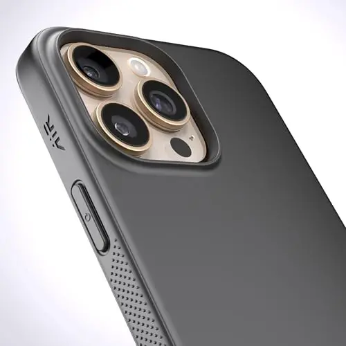 REBEL Air Case for iPhone 16 Pro Max [Air² Series] Strong MagSafe Compatible, Grippy Sides, Slim & Lightweight TPU Cover, Protective Corners, Raised Lens Ring, 6.9 Inch Phone 2024 (Black) - 5