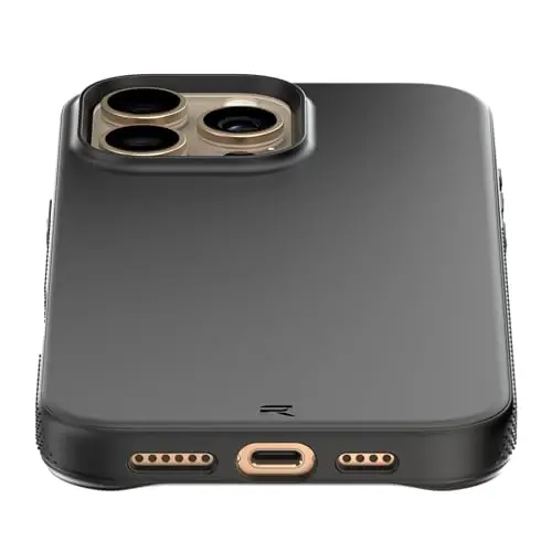 REBEL Air Case for iPhone 16 Pro Max [Air² Series] Strong MagSafe Compatible, Grippy Sides, Slim & Lightweight TPU Cover, Protective Corners, Raised Lens Ring, 6.9 Inch Phone 2024 (Black) - 4