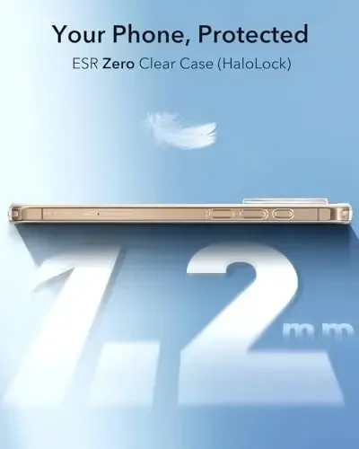 ESR for iPhone 16 Pro Max Case, Compatible with MagSafe, Camera Protection, Shockproof Thin Cover, Resists Yellowing, Magnetic Phone Case for iPhone 16 Pro Max, Zero Series, Desert Titanium Ring - 2