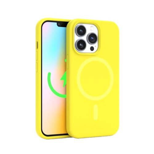 iPhone 16 Pro Max Neon Sarı Silikon Kılıf - 9