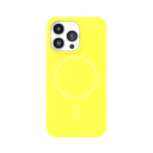 iPhone 16 Pro Max Neon Yellow Silicone Case - 10