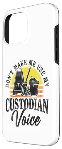 iPhone 16 Pro Max School Custodian Janitor Retro Don't Make Me Use My Case - 2