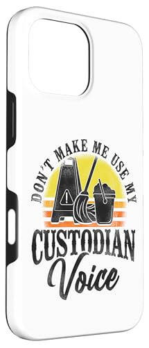 iPhone 16 Pro Max School Custodian Janitor Retro Don't Make Me Use My Case - 3