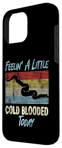 iPhone 16 Pro Max Snake Serpent Pun Retro Vintage Feelin' A Little Cold Case - 2