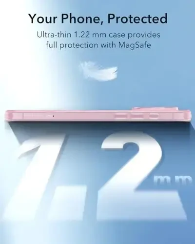 iPhone 16 Pro Max uchun ESR gʻilofi, MagSafe bilan mos, Kamera himoyasi, zarbaga chidamli yupqa qoplama, sargʻayish va chizilishga chidamli, iPhone 16 Pro Max uchun magnit telefon gʻilofi, Zero seriyasi, muzlatilgan pushti - 2