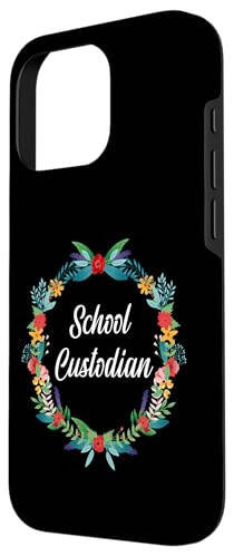 iPhone 16 Pro School Custodian Janitor Flower Floral Girl Female School Case - 2