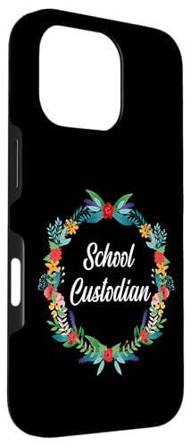 iPhone 16 Pro School Custodian Janitor Flower Floral Girl Female School Case - 3