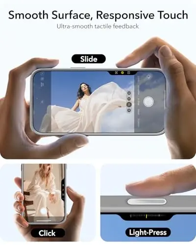 iPhone 16 Pro uchun ESR g'ilofi, MagSafe bilan mos keladigan Kamera boshqaruv tugmasi, Harbiy darajadagi himoya g'ilofi, O'rnatilgan yashirin stendli telefon g'ilofi, Chizishga chidamli orqa qopqoq, Klassik seriya, Shaffof kulrang - 5