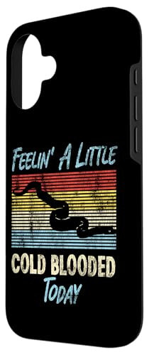 iPhone 16 Snake Serpent Pun Retro Vintage Feelin' A Little Cold Case - 2