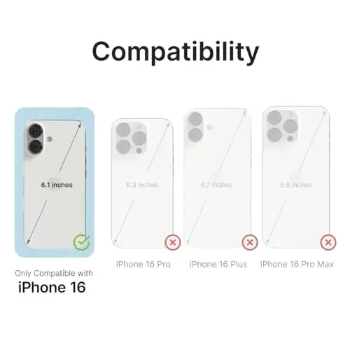 iPhone 16 uchun Catalyst Influence Case, 2.5X yuqori tushishdan himoya, sirpanmaydigan muzli qirralar va Magsafesiz tiniq orqa, ko'tarilgan qirralar himoyasi, 30% balandroq oldinga audio, lanyard qo'shilgan - 3