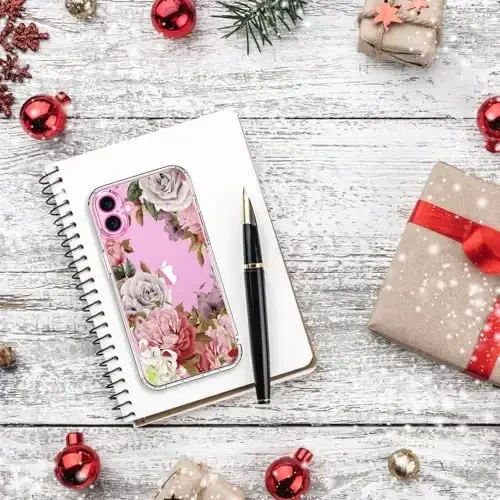 iPhone 16 uchun ekran himoyachisi, takomillashtirilgan kamera himoyasi, billur akril tiniq, qizlar uchun moda naqshli dizaynlar, ingichka mos keladigan himoya telefon qopqog'i 6,1