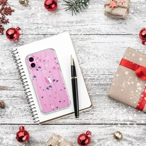 iPhone 16 uchun ekran himoyachisi, takomillashtirilgan kamera himoyasi, moda dizaynli kristall akril, qizlar va ayollar uchun nozik himoya telefon qopqog'i 6.1