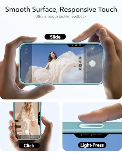 iPhone 16 uchun ESR gʻilofi, MagSafe bilan mos keluvchi kamera boshqaruv tugmasi, harbiy darajadagi himoya gʻilofi, oʻrnatilgan yashirin tayanchli telefon gʻilofi, tirnalishga chidamli orqa qopqoq, klassik seriya, shaffof yashil - 5