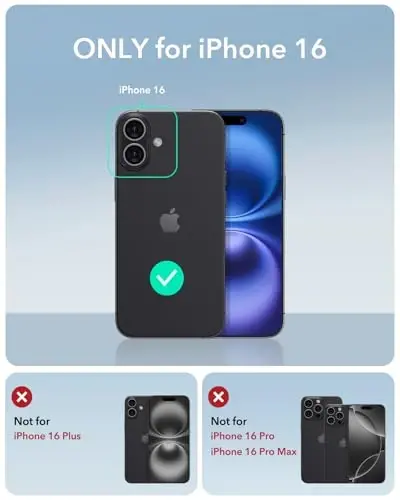 iPhone 16 uchun ESR g'ilofi, Stendli silikon g'ilof, Mos, Harbiy darajadagi himoya, O'rnatilgan kamera stend, iPhone 16 uchun magnitli telefon g'ilofi, Cloud Series, Pushti - ESR (1)