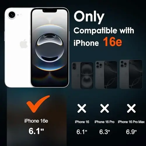 ivoler Magnetic Case for iPhone 16e /17e 6.1