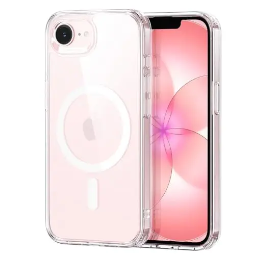 ESR for iPhone 16e Case, Compatible with MagSafe, Shockproof Military-Grade Protection, Magnetic Phone Case for iPhone 16e, Classic Hybrid Case,Clear 