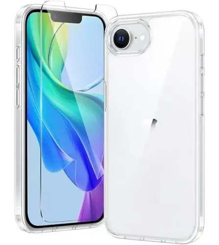 FNTCASE for iPhone 16e Case Clear: Phone Cases Compatible with Magsafe Slim Anti Yellowing Military Grade Drop Protection Rugged Shockproof Protective Transparent Cell Phone Cover (B-Clear) - 1