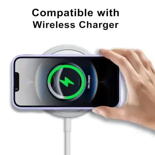 LoeoeL for iPhone 16e Case Clear, Transparent Hybrid 16e Phone Case [Hard Plastic & Soft Silicone Bumper] Acrylic Non Yellowing Thin Slim Protective Cover for Women, Purple Lavender - 8