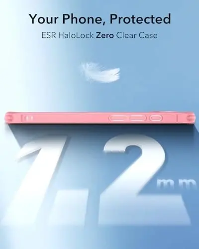 ESR for iPhone 16e Case, Compatible with MagSafe, Camera Protection, Shockproof Thin Cover, Resists Yellowing Scratches, Magnetic iPhone Case for 16e, Zero Series,Frosted Red 