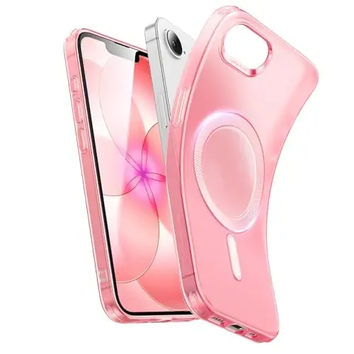 ESR for iPhone 17e Case &iPhone 16e Case, Compatible with MagSafe, Camera Protection, Shockproof Thin Cover, Resists Yellowing and Scratches, Magnetic iPhone Case for 17e, Zero Series, Frosted Red 