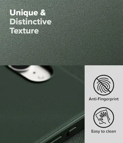 Ringke Onyx for iPhone 17e Case and iPhone 16e Case [Feels Good in The Hand] Oil & Dirt Resistant, Individual Lens Covers for Cameras, Non-Slip Enhanced Grip Lightweight Cover - Dark Green - 3