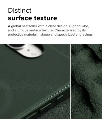 Ringke Onyx for iPhone 17e Case and iPhone 16e Case [Compatible with MagSafe] Oil & Dirt Resistant, Individual Lens Covers for Cameras, Non-Slip Enhanced Grip Lightweight Cover - Magnetic Dark Green - 5
