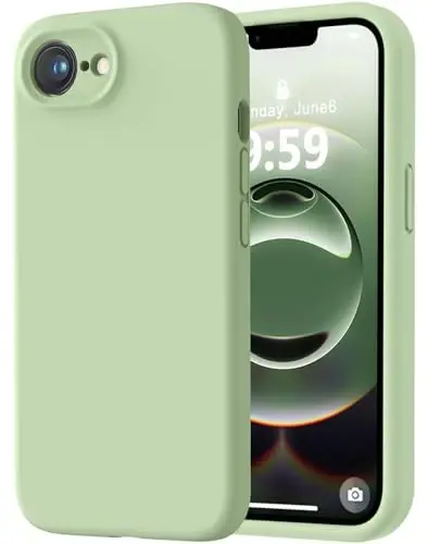 LOVE 3000 Designed for iPhone 16e Case, Premium Silicone with [Soft Anti-Scratch Microfiber Lining] Shockproof Protective Phone Case for Men Women Girls 6.1