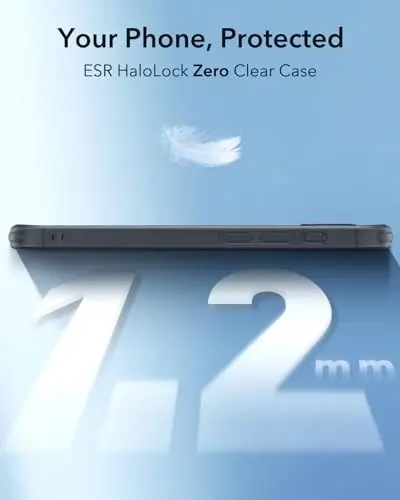 ESR for iPhone 17e/16e Case for MagSafe, Transparent, Frosted Black | Compatible with MagSafe, Slim, Military-Grade Drop Protection, Resists Scratches 