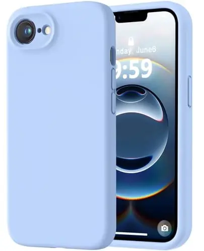 LOVE 3000 Designed for iPhone 16e/17e Case, Premium Silicone with [Soft Anti-Scratch Microfiber Lining] Shockproof Protective Phone Case for Men Women Girls 6.1