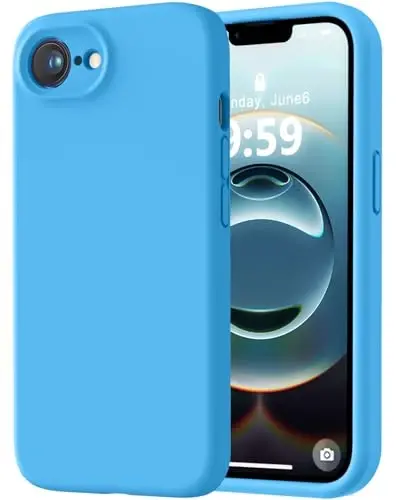 LOVE 3000 Designed for iPhone 16e/17e Case, Premium Silicone with [Soft Anti-Scratch Microfiber Lining] Shockproof Protective Phone Case for Men Women Girls 6.1