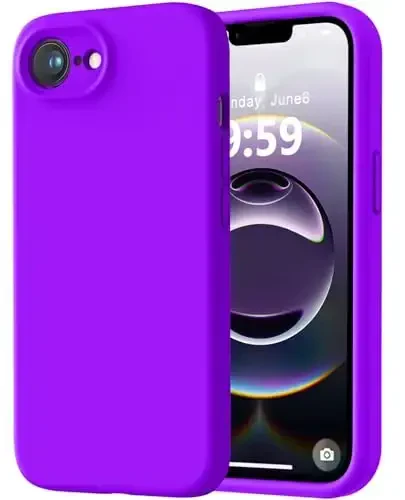 LOVE 3000 Designed for iPhone 16e Case, Premium Silicone with [Soft Anti-Scratch Microfiber Lining] Shockproof Protective Phone Case for Men Women Girls 6.1