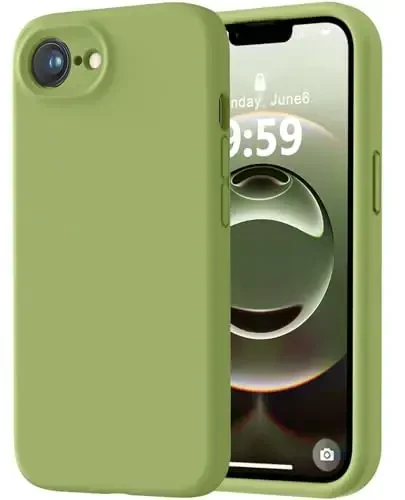 LOVE 3000 Designed for iPhone 16e Case, Premium Silicone with [Soft Anti-Scratch Microfiber Lining] Shockproof Protective Phone Case for Men Women Girls 6.1