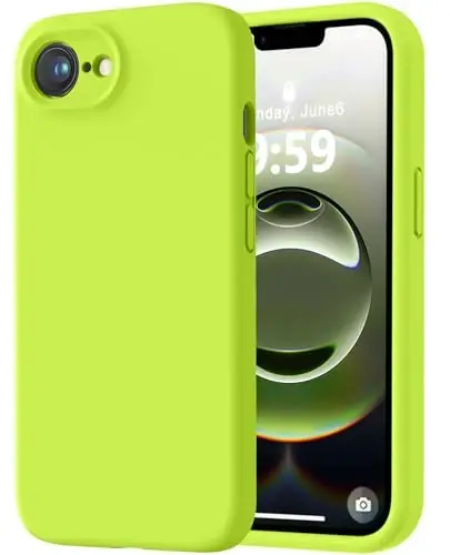 LOVE 3000 Designed for iPhone 16e Case, Premium Silicone with [Soft Anti-Scratch Microfiber Lining] Shockproof Protective Phone Case for Men Women Girls 6.1